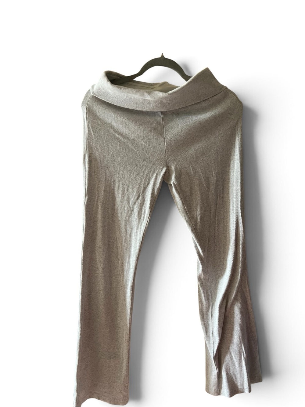 Princess Polly Wide Leg Fold-Over Waist Pants - Taupe